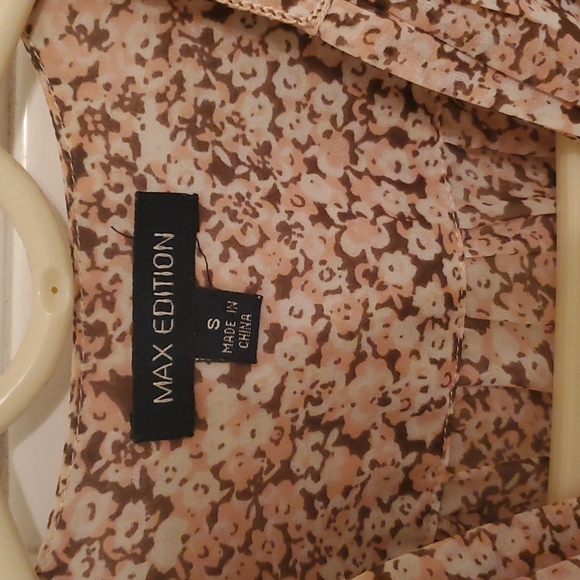 Max Edition Junior's Button Down Babydoll Blouse Size S - Picture 2 of 2